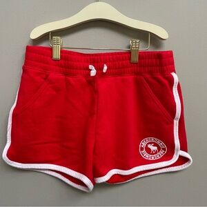 Girls Abercrombie Kids Vibrant Red Athletic Shorts - Size 13/14